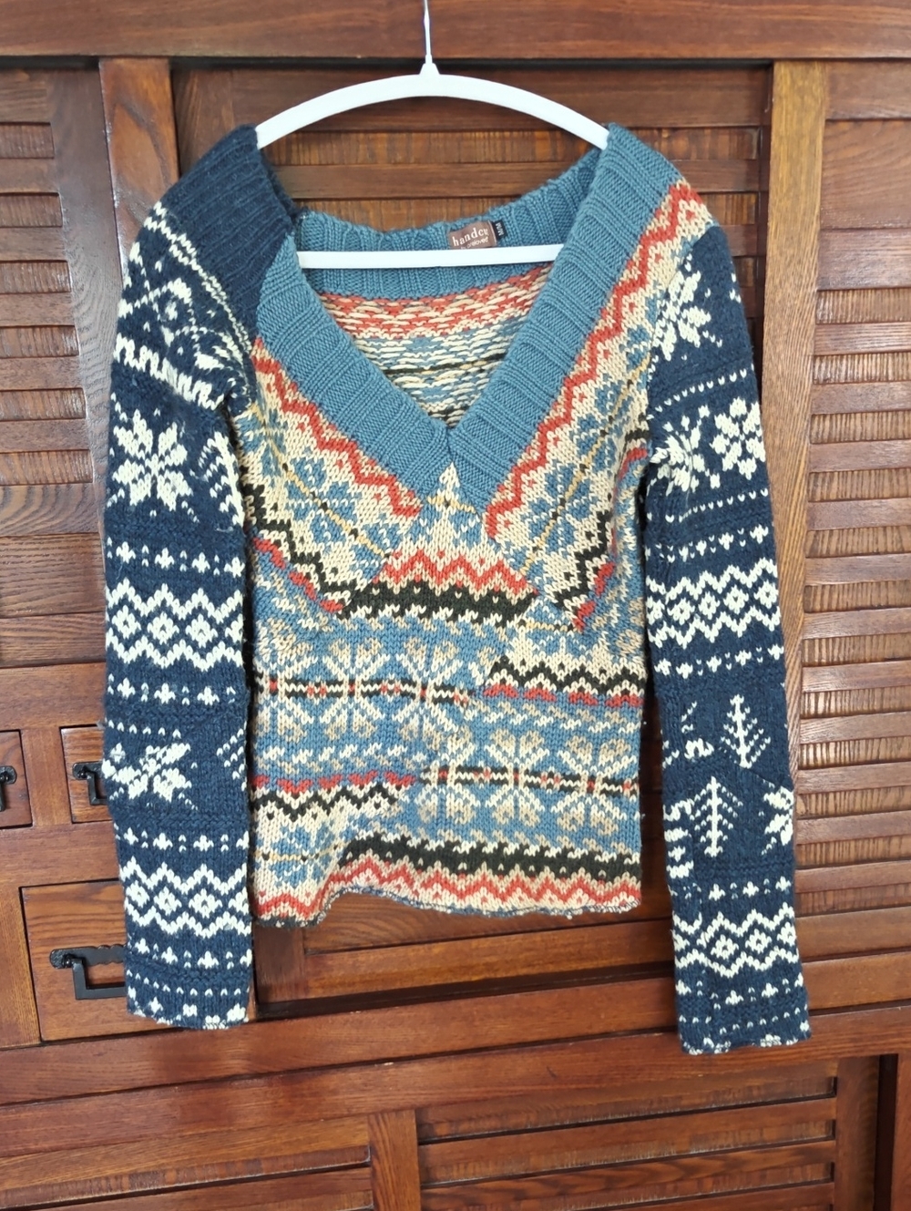One-of-a-Kind Handmade Fair Isle Nordic Sweater